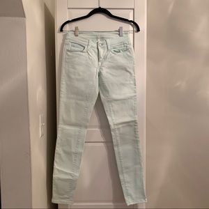 Size 24/ 00 Loft mint skinny jeans